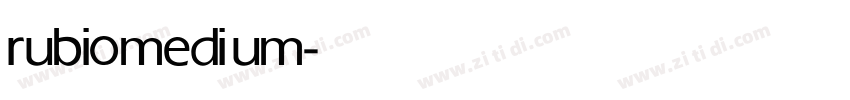 rubio medium字体转换